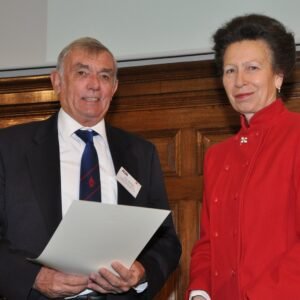 Tim Davies receives his RYA Lifetime Commitment Award from HRH The Princess Royal